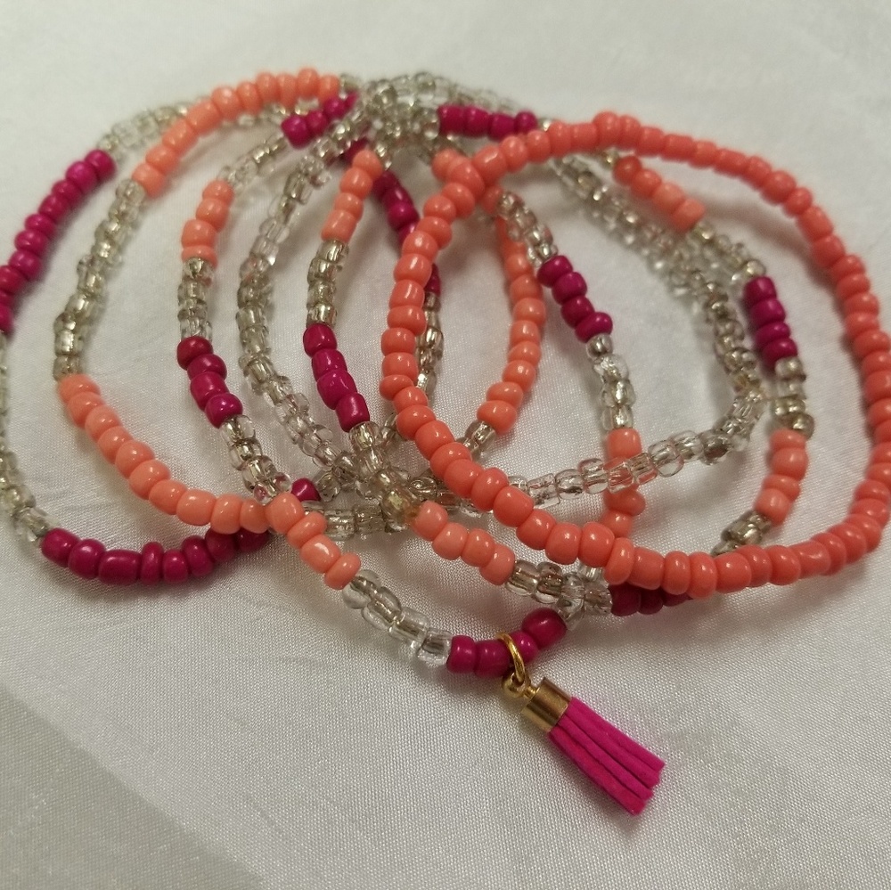 Handmade stretch bracelets - Picture 5 of 6
